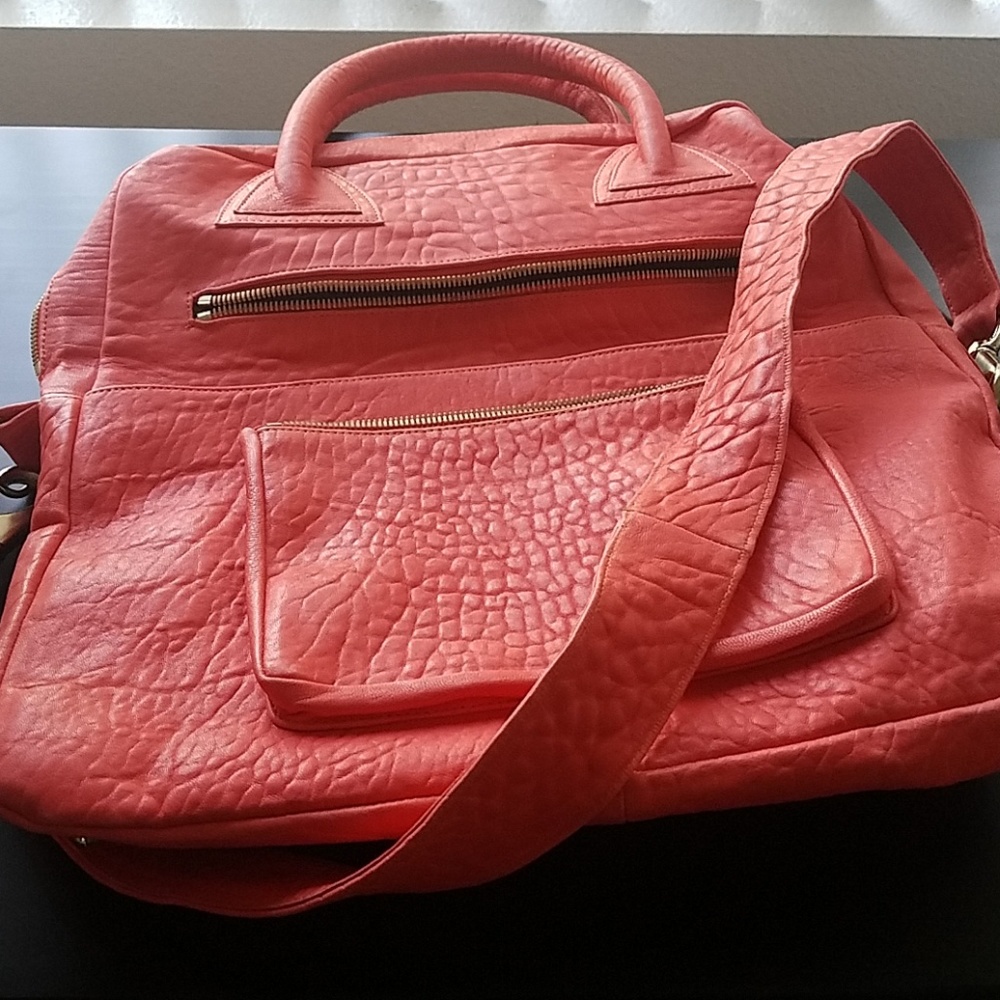 Orange pink cute bag